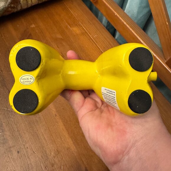 Balloon Dog Yellow Ceramic Figurine 7.5" Hx7" L Decorative Decor Statue Pop Art - Picture 6 of 9